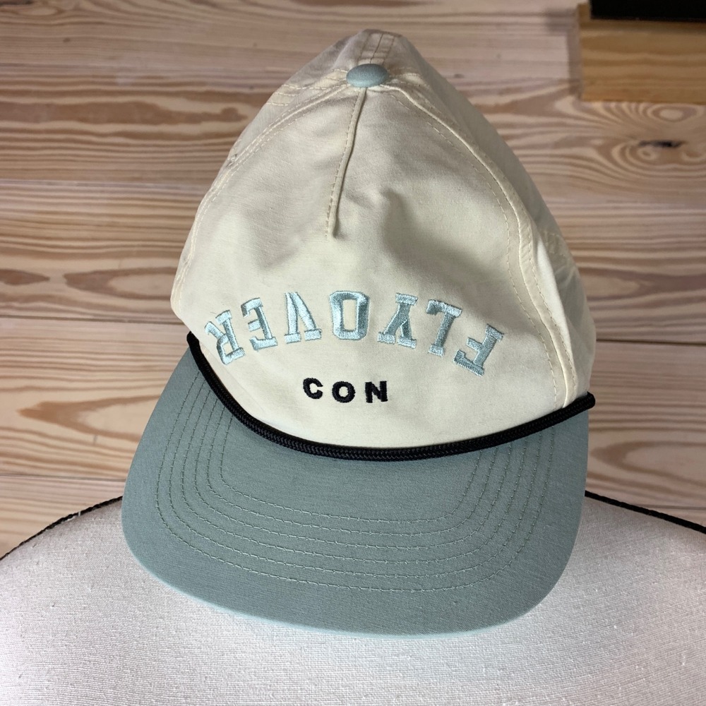 Atonal Flyover Con Hat Kids OS Cream Sage Rope Snapback Cap